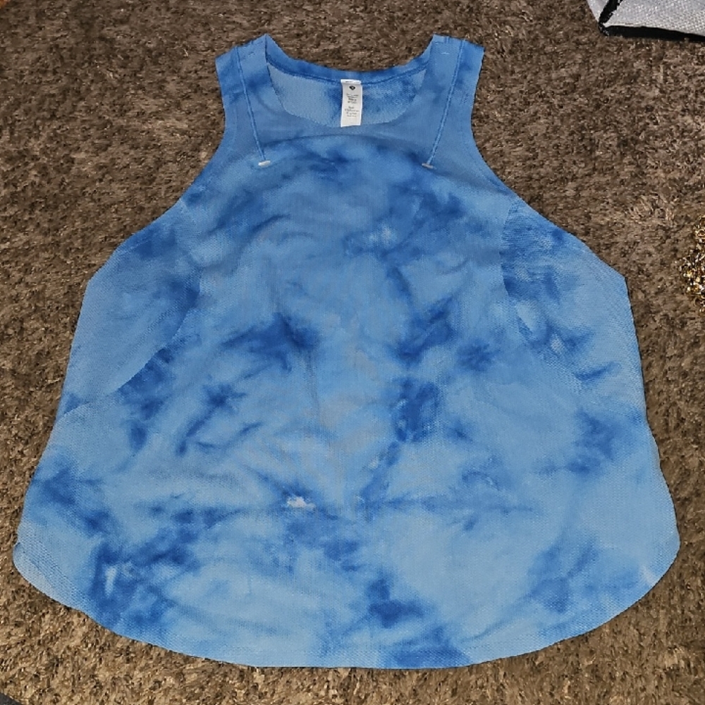 Lululemon Sz 4 Blue Tie Dye Racerback Tank. Gorgeous! Great Condition!